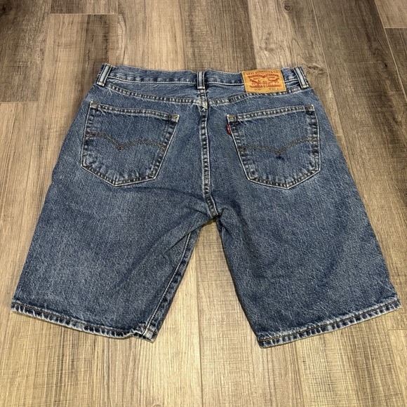 Levi's 550 Men's Relaxed Fit Denim Shorts Size 32 Blue Jean Dad Jorts Y2K - Picture 2 of 8